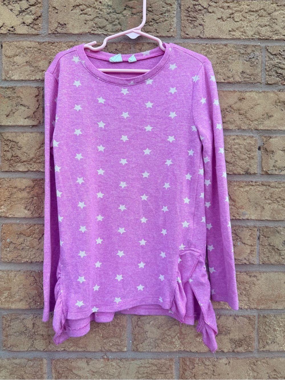 🌿4/$25 • Gap Girls' Pink Star-Print Long Sleeve Top